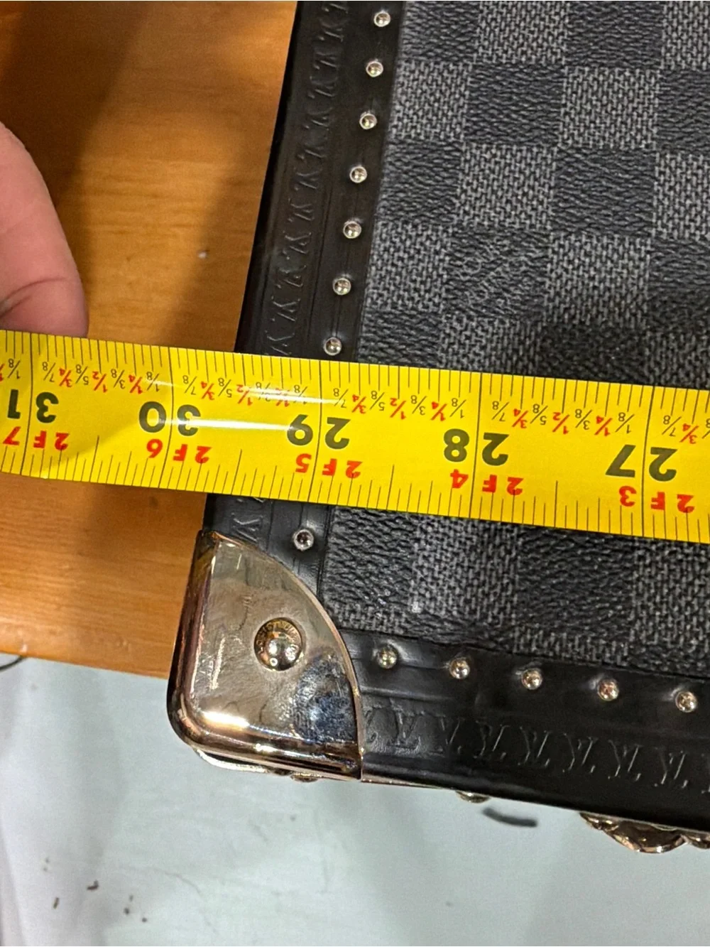 Louis Vuitton Alzer 75 Damier Trunk interior tray and cover